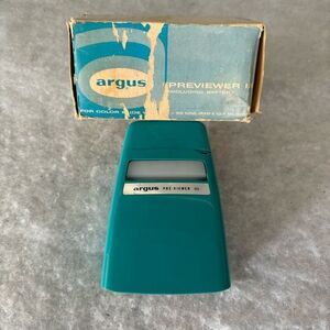 Argus Previewer III Green Slide Viewer In Box *Not Tested*